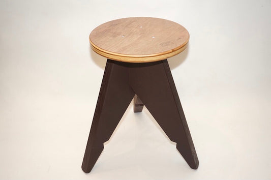 丸スツール（小）柄彫り